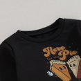 thumbnail image 4 of Baby Boys Pants Set  Long Sleeve Crew Neck Letters Pie Print Sweatshirt with Elastic Waist Sweatpants Infant Clothes, 4 of 7