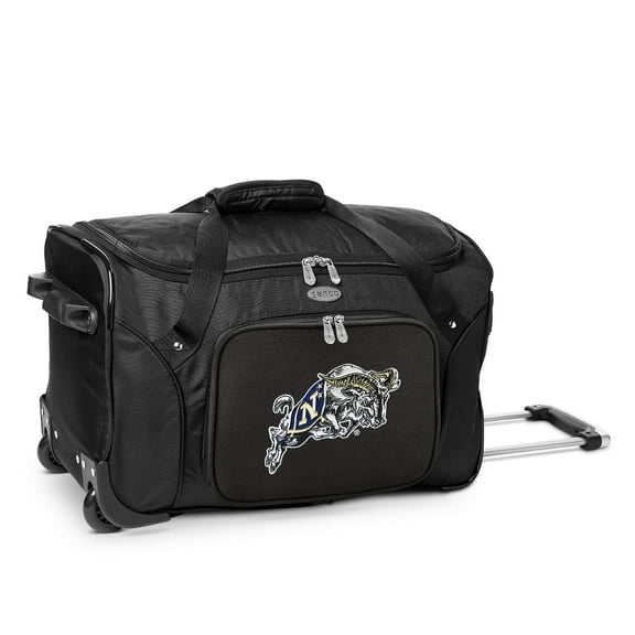 MOJO Black Navy Midshipmen 22" 2-Wheeled Duffel Bag