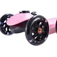thumbnail image 6 of HighTech Mega GlideKick 3-Wheel Foldable Scooter With Lightup Wheels & Extendable T-Bar - Pink, 6 of 9
