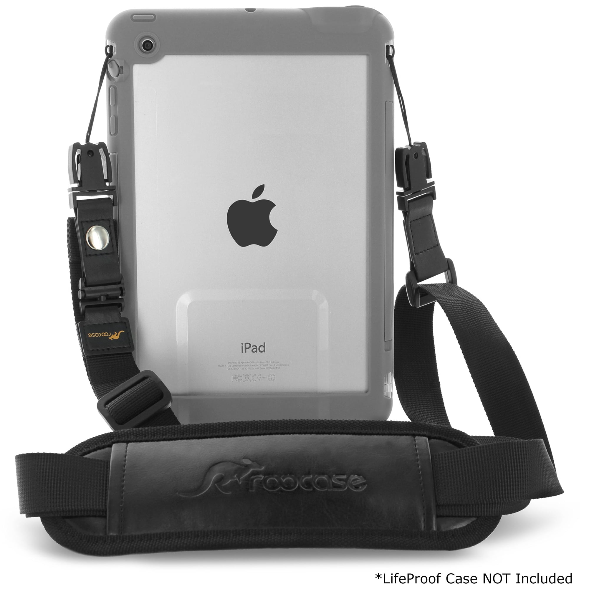 rooCASE Breakaway iPad Tablet Holder Shoulder Strap for LifeProof NUUD/FRE Case, Black