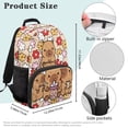 thumbnail image 7 of KUIFORTI Floral Boba Capybara Children'S Backpack Polyester Kids Bookbag with Adjustable Straps for Elementary Primary Middle Back to School Gifts for Students, 7 of 7