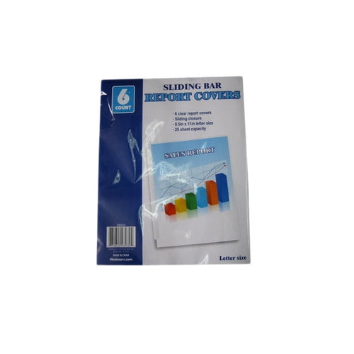 Sliding Bar Report Covers, 6Pack
