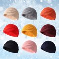thumbnail image 3 of Viworld Knitted Hat Delicate Texture Wear Resistant Windproof Winter Knitted Beanie Hat for Outdoor, 3 of 6
