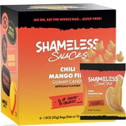 Shameless Snacks - Healthy Low Calorie Snacks, Low Carb Keto Gummies (Gluten Free Candy) - 6 Pack Chili Mango Fire