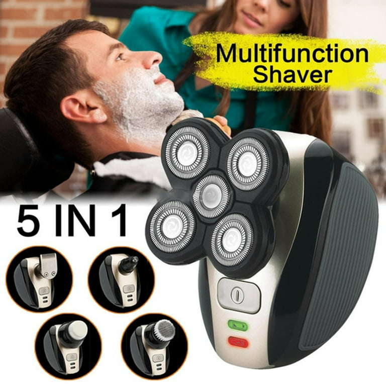 Flexible 5-in-1 shaver and trimmer for face and body
