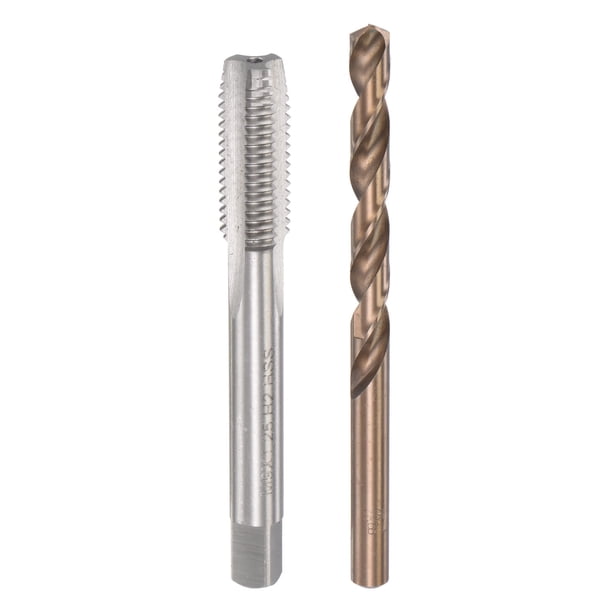 Juego de broca de lengüeta recta Uxcell M9 x 1.25 y broca de 7.8mm de acero de alta velocidad de cobalto M35