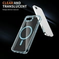 thumbnail image 2 of Decase Magnetic Case for iPhone 16e,Compatible with Mag-safe,Military-Grade Protection,Slim Stylish Non-Yellowing Shockproof Case for iPhone 16e,Clear Anti-Scratch Back Cover,Blue, 2 of 8