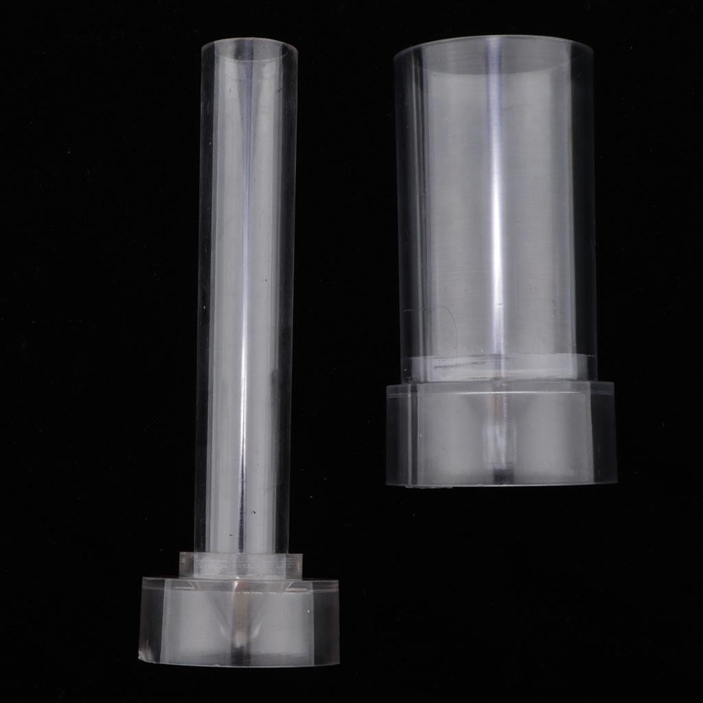 Milageto 2Pcs Plastic Clear Church Top Candle Mould Soap Mold DIY Candle Making Model