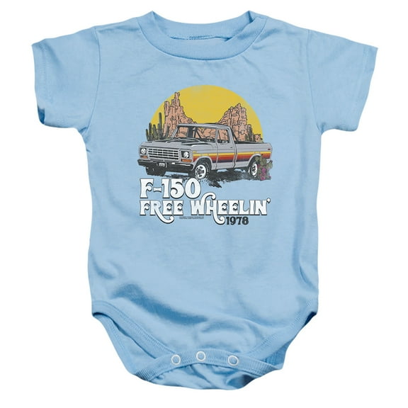 Ford Trucks F150 Desert Ride Unisex Infant Snap Suit for Baby (24 Months) Light Blue