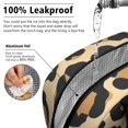 thumbnail image 5 of Obrewu Leopard Print Pattern Lunch Bag for Adult, Insulated, Leakproof, Oxford Cloth, 5 of 7