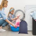 thumbnail image 3 of Miangastore Wash Protection Laundry Bags Gray 2Pcs 27.51x21.22x0.04in, 3 of 8