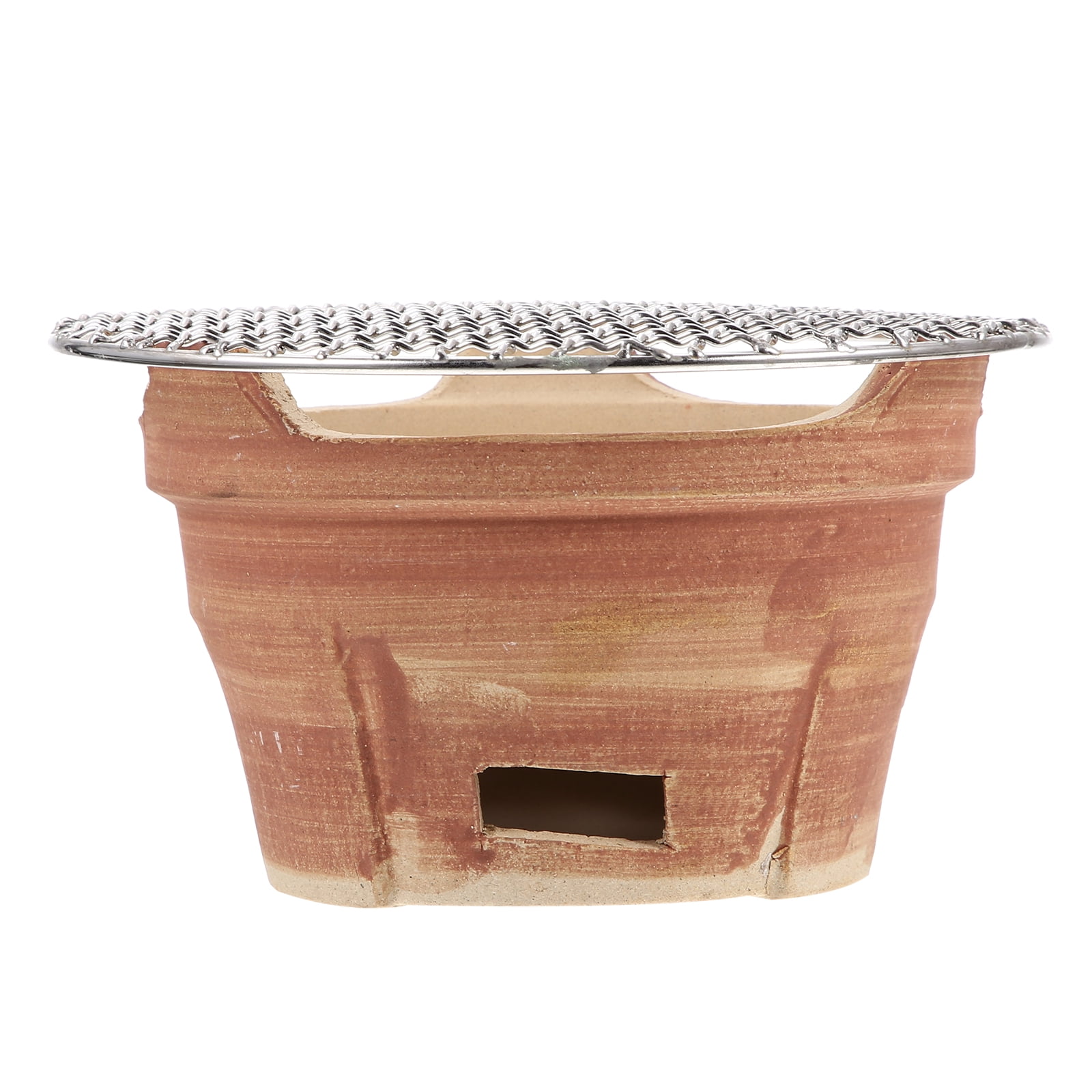 Hemoton Pottery Charcoal Camping Stove with BBQ Net