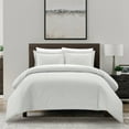 thumbnail image 3 of Vasey 2 or 3 Piece Duvet Cover Set Contemporary Solid White With Dot Striped, 3 of 10