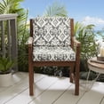 thumbnail image 2 of Sorra Home Grey and Cream Indoor/Outdoor Deep Seating Cushion, Corded, 2 of 5