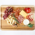 thumbnail image 4 of Dexas Forty-Five 12" x 16" x 1" Angled Acacia Wood Kitchen Cutting Board with Juice Well, 4 of 6