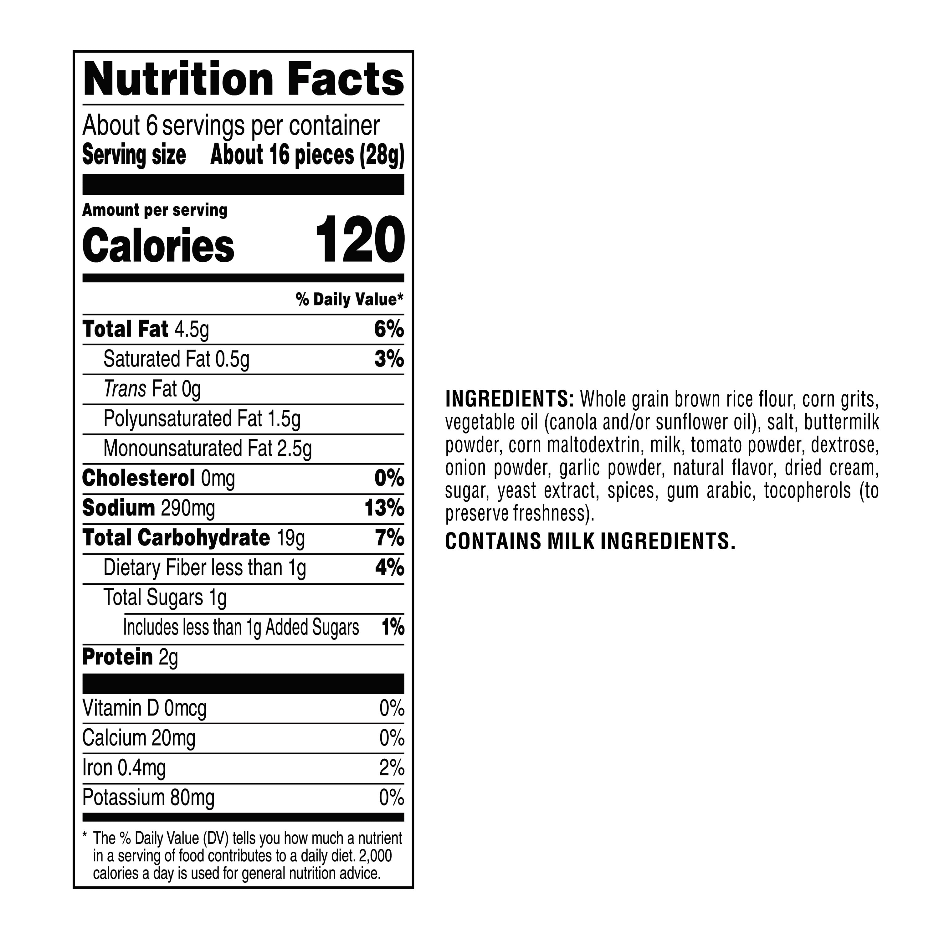 (6 pack) Quaker Rice Crisps, Buttermilk Ranch, 6.06 Oz.