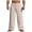 Khaki, variant on Pants for Men Lightweight Waffle Elastic Drawstring Waist Textured Fabric Oversized Straight Casual,Sizes S-3XL