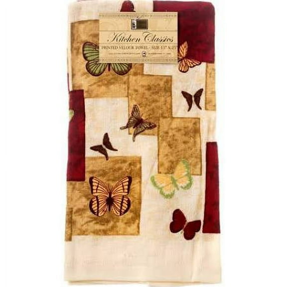 Better Home, Wholesale Kitchen Towel, Assorted Velour Print, 15"x25"
