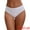 White, variant on Unique Bargains Women's Cotton Mid-Waisted Full Coverage Briefs M Gray