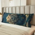 thumbnail image 6 of Picia Starry Sky Meditating Lion Body Pillow Cover - Super Soft Microfiber 20x54 Body Pillow Case - Envelope Closure, Wrinkle, Stain Resistant Body Pillow Cover,Elegant Bedding, 6 of 8