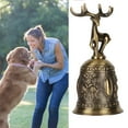 thumbnail image 3 of Wedding Bell, Metal Hand Bell Exquisite Polished Finish  for Students for Training Pets Gold,Bronze, 3 of 7