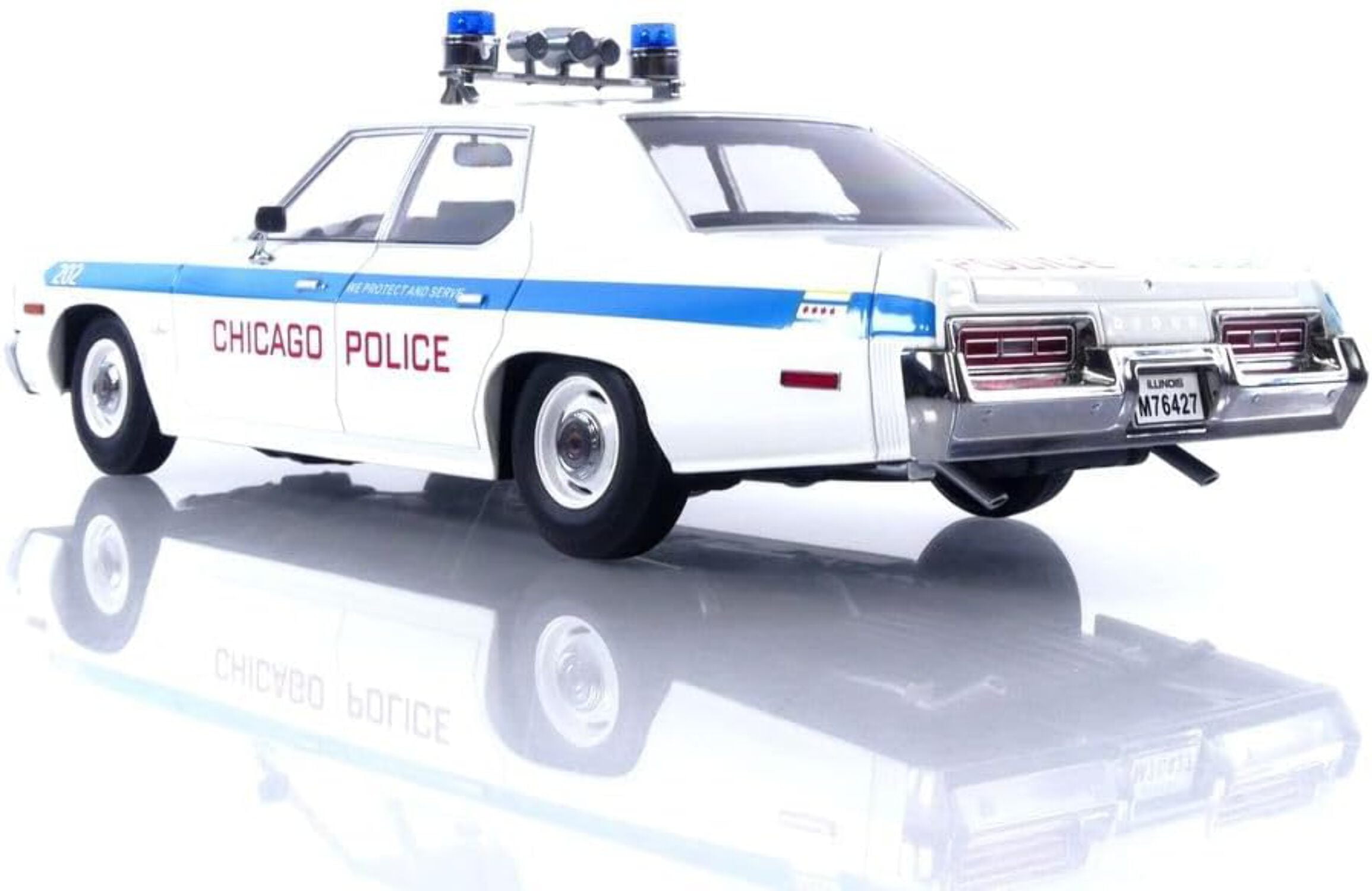ミニカー 1/18 Dodge Monaco 1974 Chicago Police Ertl 1:18 Dodge Monaco Chicago Police 1974 autoworld AMM987