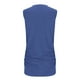 thumbnail image 4 of Blusas para las Mujeres Casual Verano Color Sólido Cuello Redondo Bolsillo sin Mangas Tanque Blusa, Poliéster Casual Top, Lavado de Manos, 4 of 6