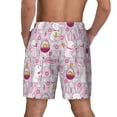 thumbnail image 4 of Uemuo Easter Rabbit Pattern Mens Swim Trunks Quick Dry Board Shorts with Mesh Lining, Stretch Beach Shorts Quick Dry No-Chafing Board Shorts-X-Large, 4 of 9