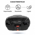 thumbnail image 3 of Caja portaequipaje para Moto Kinlley Universal 58x45x32 Negro, 3 of 8