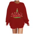 thumbnail image 2 of Futezty Christmas Sweatshirts for Women Novelty Funny Xmas Graphic Pullover Shirts Cute Crewneck Holidays Tops, 2 of 4