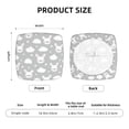 thumbnail image 6 of Lsque Rabbit And Cloud Printed Square Couch Cushion Covers, Floral Sofa Cushion Covers Replacement, Stretch Couch Covers for Couch-16.9in, 6 of 9