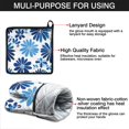 thumbnail image 6 of Blue Pioneer Flower Kitchen Oven Mitt and Pot Holder Sets 2 Pcs for Baking, Cooking and Grilling, Heat Resistant Up To 392 °F, 6 of 6