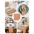 thumbnail image 4 of Burnt Orange Striped Cloth Napkins Washable Set of 1, Thanksgiving Orange White Stripes Reusable Dinner Table Napkins Cloth Bulk for Weddings Kitchen Restaurants Hotel Events Parties 20 x 20 Inch, 4 of 9