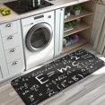 thumbnail image 3 of Math Equations White Chalk Blackboard Pattern Kitchen Rug Mat,Kitchen Runner Rugs Non Skid Washable,Decorative Kitchen Floor Mats for Kitchen,Sink,Laundry,17"x47.2", 3 of 7