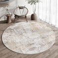 thumbnail image 3 of x Washable Area Rug for Living Room Bedroom Cream Neutral Carpet Low Pile Soft Thin Tapis Salon Abstract Modern Vacuumable Lightweight Large Throw Rug for Dining Room Kitchen, 3 of 9