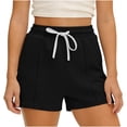 thumbnail image 3 of Zedker Women's 3" Swim Board Shorts High Waisted Swimsuit Bottoms Tummy Control Swimming Trunks with Liner Pockets Size S-XXL, 3 of 6