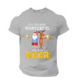 thumbnail image 4 of Wyzesi Red T Shirts Men Summer Male Christmas In July Graphic Plus Size T Shirt Print Solid Color Crew Neck Short Sleeve Top Custom T Shirts Front and Back Long Sleeve, 4 of 5