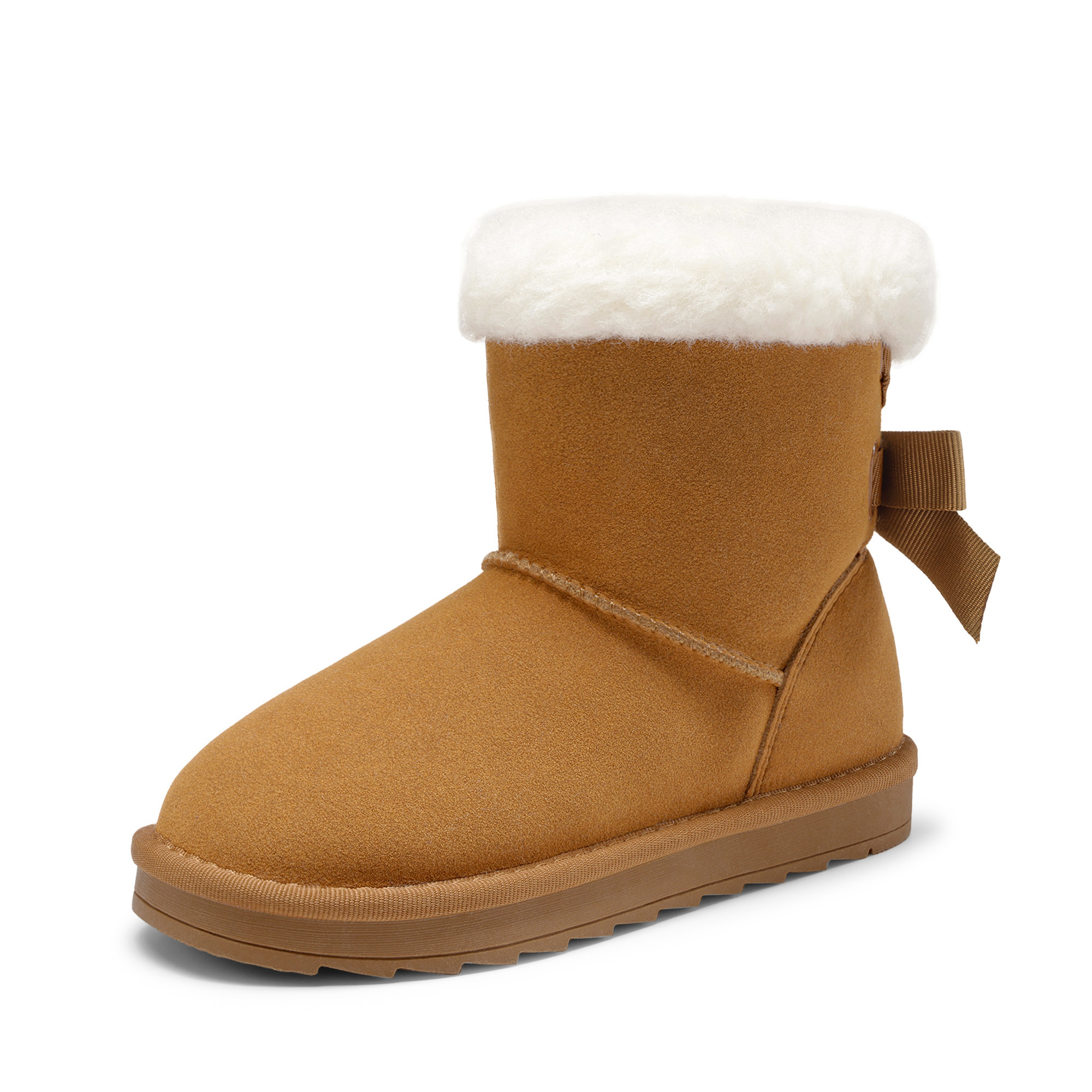 Dream Pairs Girls Winter Snow Boots with Bow