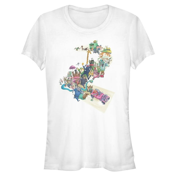 Juniors Zootopia 2 Judy and Nick City Adventures T Shirt