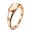 Rose Gold, variant on 7mm Titanium Steel Bands Silver/Gold/Rose Gold Love Heart Wedding Rings Size 5-9