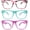 Mix 2, variant on OWL Kids Blue Light Blocking Glasses for Boys & Girls, Clear Lens, Floral Assorted, 3 Pack