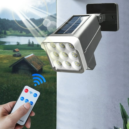 

Clearance Sale Solar Battery Powered Fake Security Camera Motion-Activated Floodlights Realistic Look Easy To Install Black