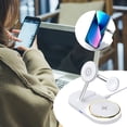 thumbnail image 2 of Multifunctional Four In Smart Charger Charger Foldable Wireless Charging For IOS Mobile Phone Watch Headset 15W Wireless Fast Charging With LED Light, 2 of 6