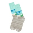 thumbnail image 3 of MeMoi Men's Surf's Up Beach Bamboo Crew Socks - Mens - Male, 10-13, Crockery Marled, 3 of 4