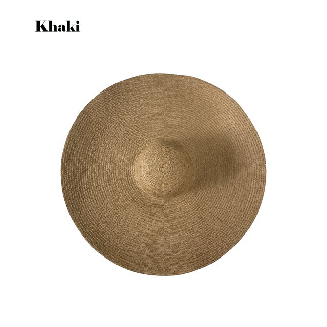 Sombrero de sol costero grande para mujer al aire libre, sombreros de paja con protección solar, sombrero de playa plegable Wmkox8yii jkg5777