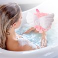thumbnail image 4 of Unique Bargains 1pc Wings Bath Shower Loofah Sponge for Exfoliating and Cleansing Pink, 4 of 5
