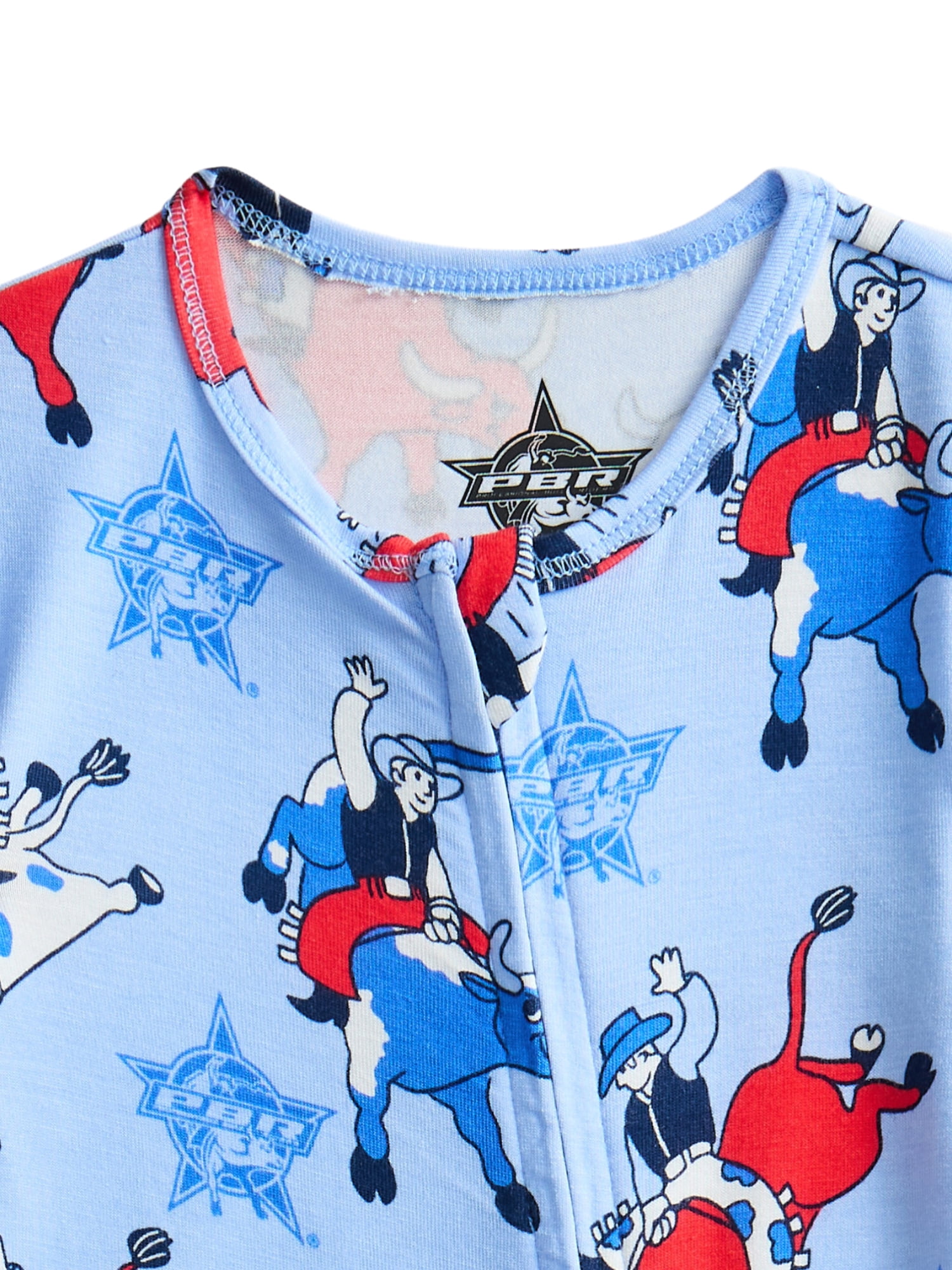 Professional Bull Rider Baby Boys Cozy and Comfortable Patriotic Americana Shortie Romper, Sizes NB-24M