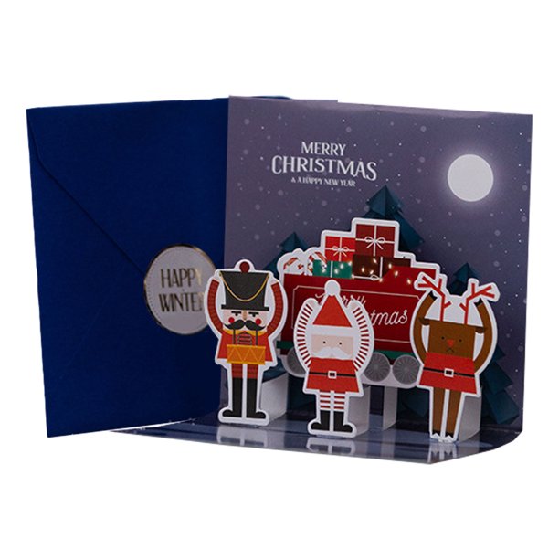 Herramienta para hornear galletas de fondant tridimensional con temática navideña con juego de sellos de émbolo, pan de jengibre para niño/niña, muñeco de nieve, Papá Noel, árbol de Navidad, reno,