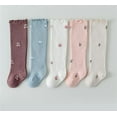 thumbnail image 2 of Baby Girls Knee-High Socks Toddler Keep Warm Cotton Sock Uniform Stockings for Infant Kids, 2 of 7
