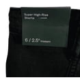 thumbnail image 5 of "Aurora" Women’s Super High Rise Seamed Jean Shorts by Wild Fable (Size 6, Black), 5 of 6